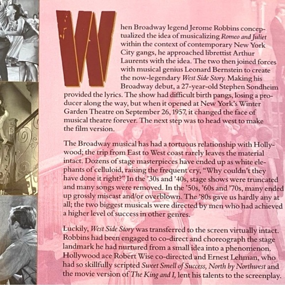 VINTAGE 1991 West Side Story LaserDisc - Deluxe Letter-Box Edition - 2-Disc Set - Picture 3 of 12